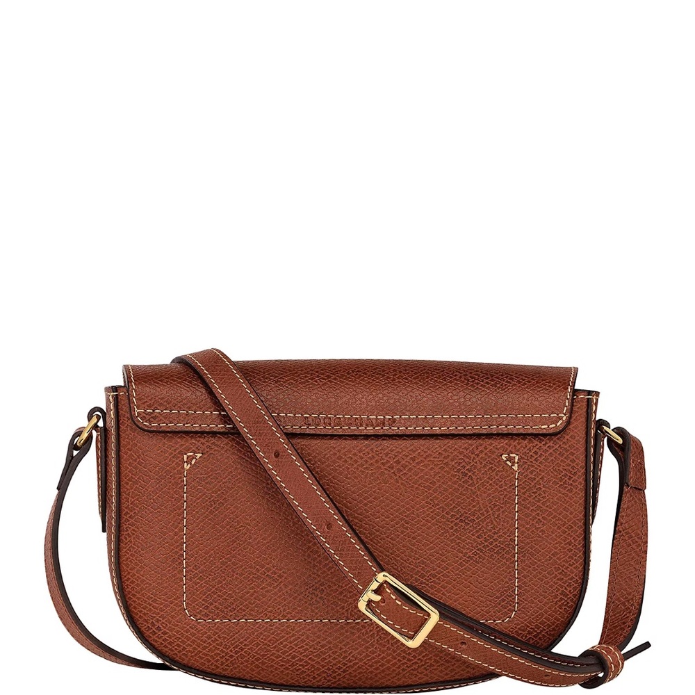 Longchamp Épure Small Leather Crossbody Bag - Brown - Picture 3 of 13